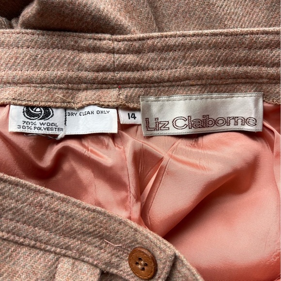 Liz Claiborne Vintage Straight leg high waisted trousers 70’s 80’s wool pants - Picture 4 of 9